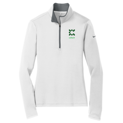 Cofactr - Nike Golf Ladies Dri-FIT Stretch ½-Zip Cover Up (White Dk Grey)