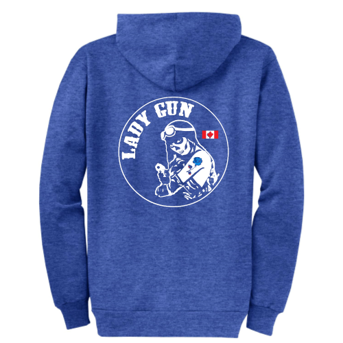 ShotGunLawEnforcementMC - Port & Company Classic Full-Zip Hooded Sweatshirt v11 "Lady Gun"