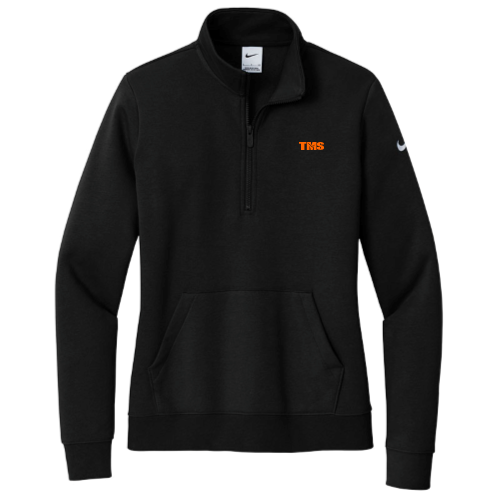 TMS - Nike Women's Club Fleece Sleeve Swoosh 1/2-Zip