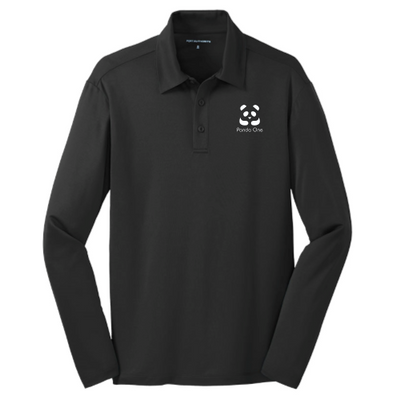 Panda One -  Port Authority Men's Silk Touch Performance Long Sleeve Polo v1