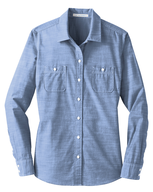 Port Authority Ladies Slub Chambray Shirt LW380