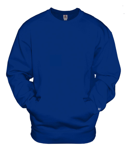 Badger Unisex Pocket Crewneck Sweatshirt 1252