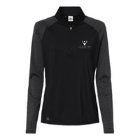 VeracityCapital - Women's Stripe Block Quarter-Zip Pullover