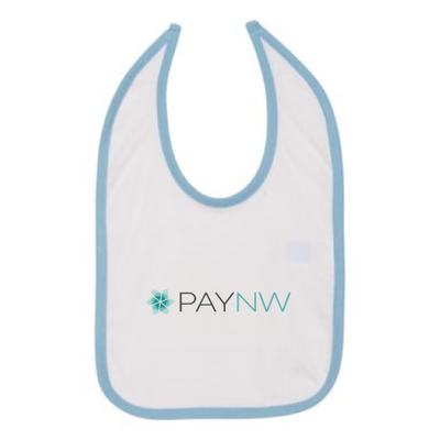 PayNW - Rabbit Skins Infant Contrast Trim Premium Jersey Bib