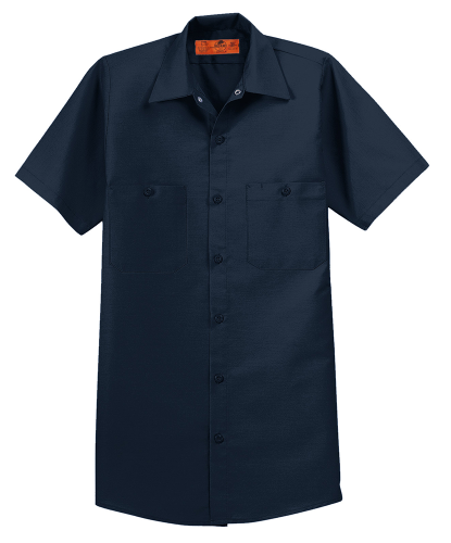 Red Kap Long Size, Short Sleeve Industrial Work Shirt SP24LONG