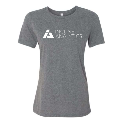 Incline Analytics - Women's Relaxed Fit Heather CVC Tee v1