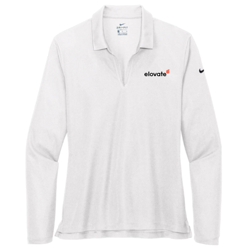 Elovate - Nike Ladies Dri-FIT Micro Pique 2.0 Long Sleeve Polo v2