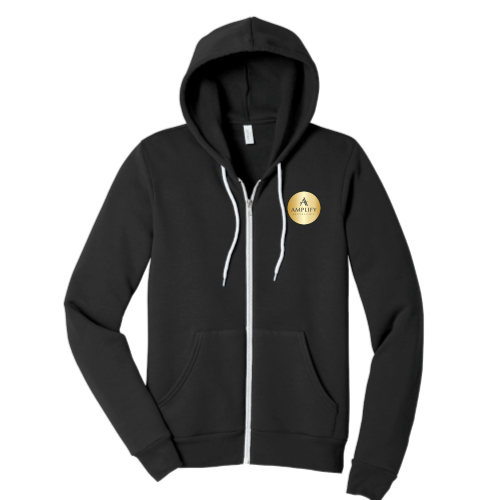 AmplifyAesthetics - Unisex Sponge Fleece Full-Zip Hooded Sweatshirt