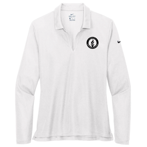 CornellFreeSpeechAlliance - Nike Ladies Dri-FIT Micro Pique 2.0 Long Sleeve Polo v2