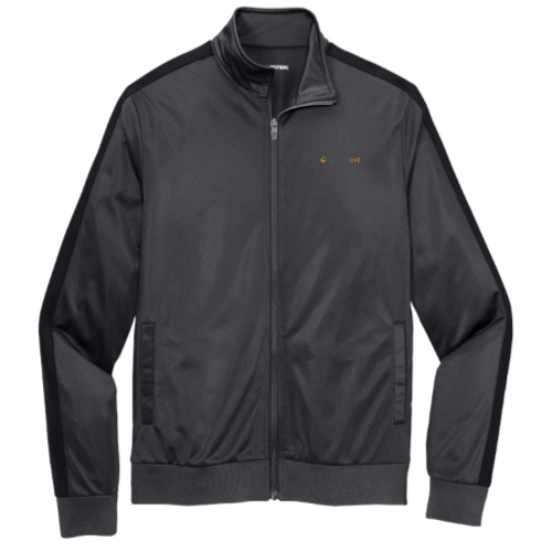 DietitianLive - Sport-Tek Tricot Sleeve Stripe Track Jacket