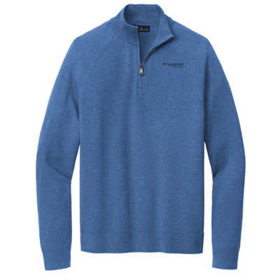 Vanbridge - Brooks Brothers Cotton Stretch 1/4-Zip Sweater - v2