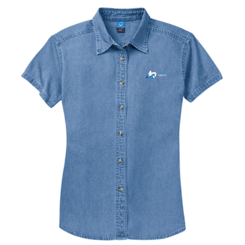 FEDITC - Port & Company Ladies Short Sleeve Value Denim Shirt