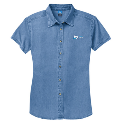 FEDITC - Port & Company Ladies Short Sleeve Value Denim Shirt
