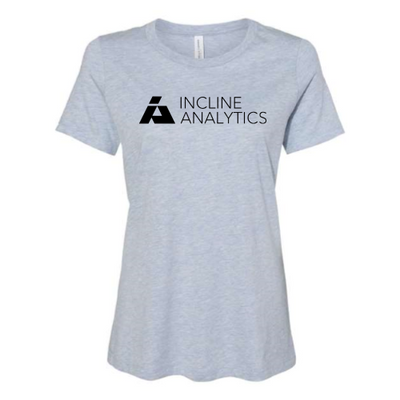 Incline Analytics - Women's Relaxed Fit Heather CVC Tee v1
