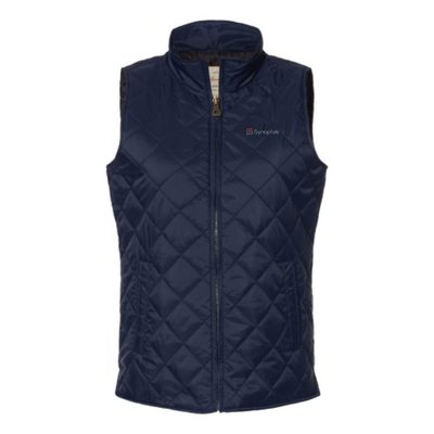 Synoptek - Women's Vintage Diamond Quilted Vest
