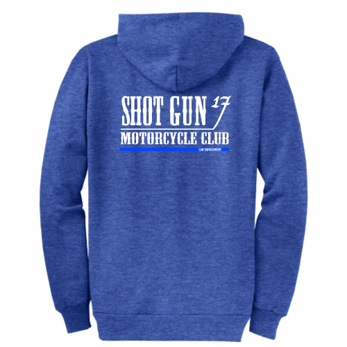 ShotGunLawEnforcementMC - Port & Company Classic Full-Zip Hooded Sweatshirt V5 "Law Enforcement"