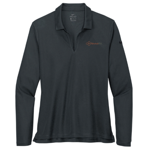 ReviveRX - Nike Ladies Dri-FIT Micro Pique 2.0 Long Sleeve Polo NKDC2105