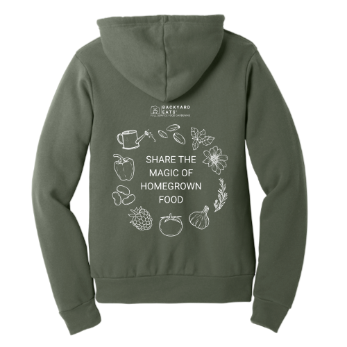 BackyardEats - Unisex Poly/Cotton Hooded Pullover Sweatshirt