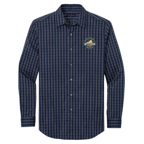 Navy Blazer/ White Grid Check