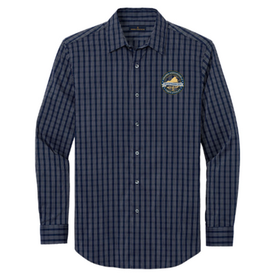 Navy Blazer/ White Grid Check