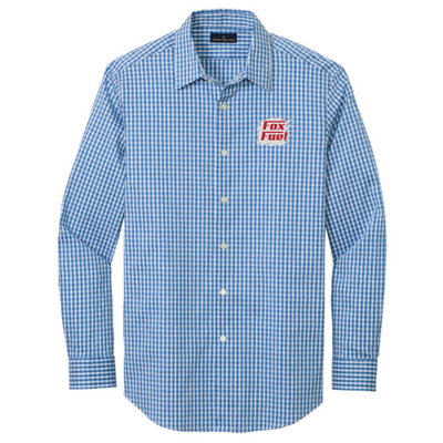 FoxFuel -  Brooks Brothers - Men's Tech Stretch Pattern Shirt