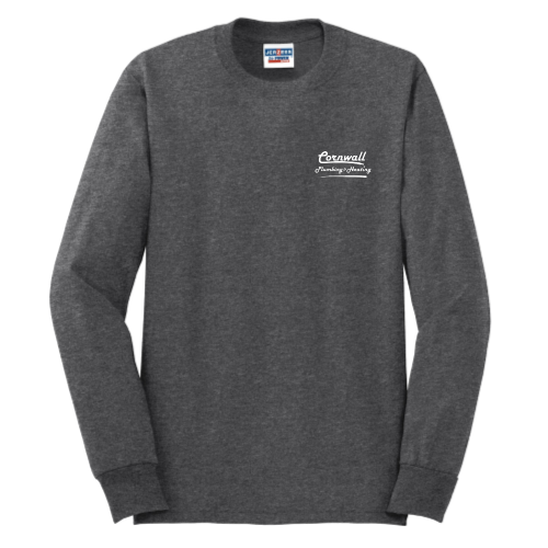 Cornwall Plumbing & Heating -  JERZEES Heavyweight Blend 50/50 Cotton/Poly Long Sleeve T-Shirt