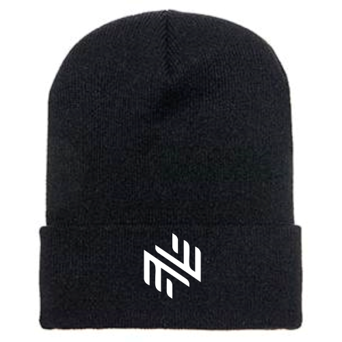 NokomisHealth -  Adult Cuffed Knit Beanie Black