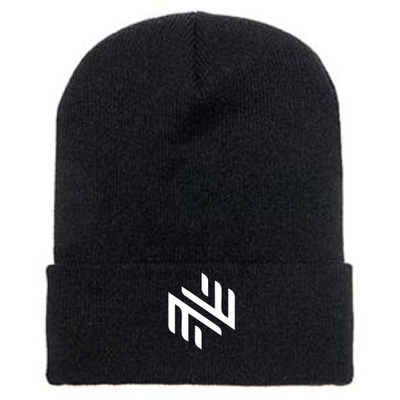 NokomisHealth -  Adult Cuffed Knit Beanie Black