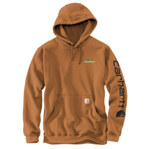 Twins Lawn Service - Carhartt Midweight Hooded Logo Sweatshirt