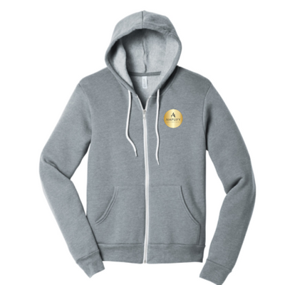 AmplifyAesthetics - Unisex Sponge Fleece Full-Zip Hooded Sweatshirt