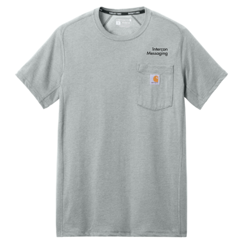 InterconMessaging - SS Pocket Tshirt Hth Grey