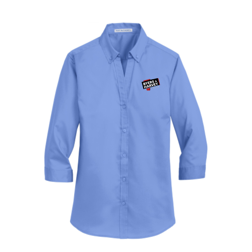 ByersandHarvey - Port Authority Ladies 3/4-Sleeve SuperPro Twill Shirt v1