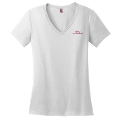 Rocky Mountain Tiny Homes - District Made Ladies Perfect Weight V-Neck Tee v3
