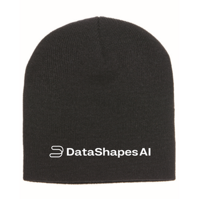 DataShapes2 - Classic Short Beanie - Black