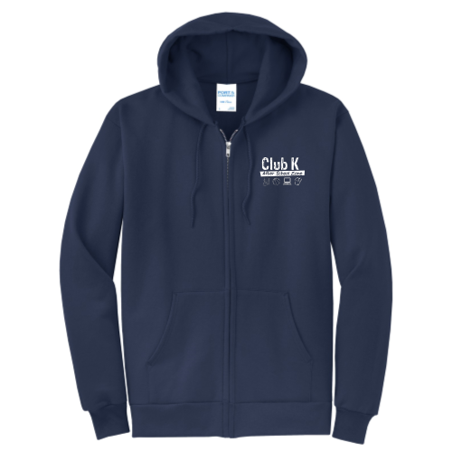 ClubKAfterSchoolZone - Port & Company Classic Full-Zip Hooded Sweatshirt