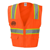 PrivateLabelInt - Solid Front Safety Vest With Mesh Back