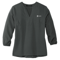SilganPlastics - Mercer+Mettle Women's Stretch Crepe 3/4-Sleeve Blouse