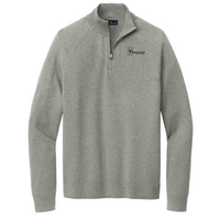 ThermalSupply - Brooks Brothers Cotton Stretch 1/4-Zip Sweater - Light