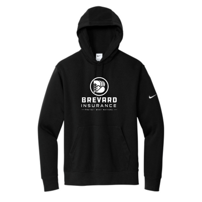 BrevardInsurance - Nike Club Fleece Sleeve Swoosh Pullover Hoodie