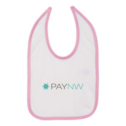 PayNW - Rabbit Skins Infant Contrast Trim Premium Jersey Bib