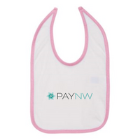 PayNW - Rabbit Skins Infant Contrast Trim Premium Jersey Bib
