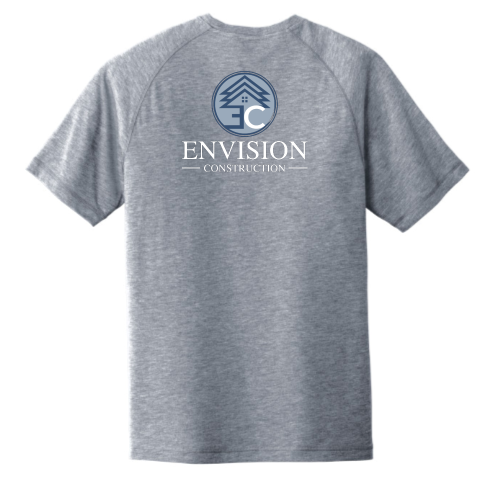 EnvisionConstruction - Sport-Tek PosiCharge Tri-Blend Wicking Raglan Tee
