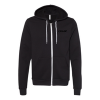 1 Solar Sponge Fleece Zip Up Hoodie Black