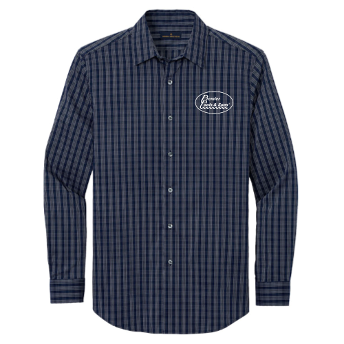 Navy Blazer/ White Grid Check
