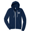 FerrisCoffee - Unisex Sponge Fleece Full-Zip Hooded Sweatshirt - 100 Year Badge Left Chest