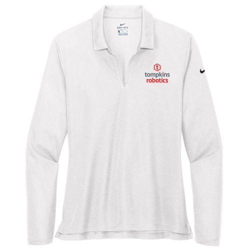 Tompkins Robotics - EMB - Nike Ladies Dri-FIT Micro Pique 2.0 Long Sleeve Polo