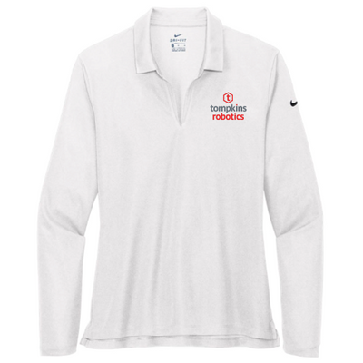 Tompkins Robotics - EMB - Nike Ladies Dri-FIT Micro Pique 2.0 Long Sleeve Polo