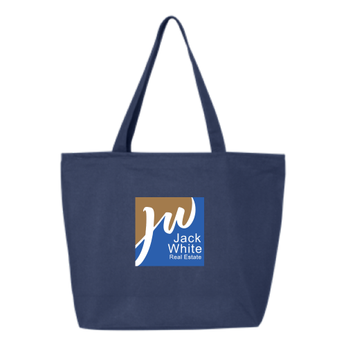 Jack White Real Estate - 24.5L Canvas Zippered Tote v2