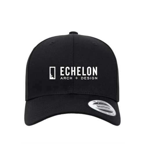 EchelonAD - Embroidery Adult Retro Trucker Cap - Black