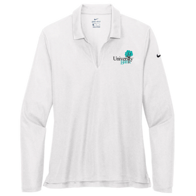 University Bank Ladies Nike Micro Pique Longsleeve